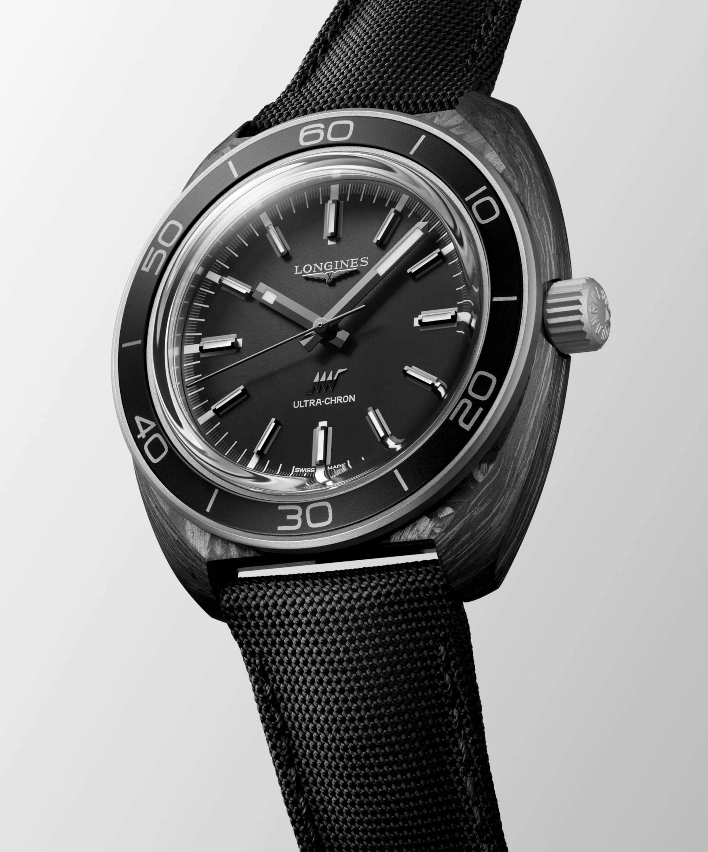 Longines Ultra-Chron Diver Carbon L2.839.4.52.2 - Image 3