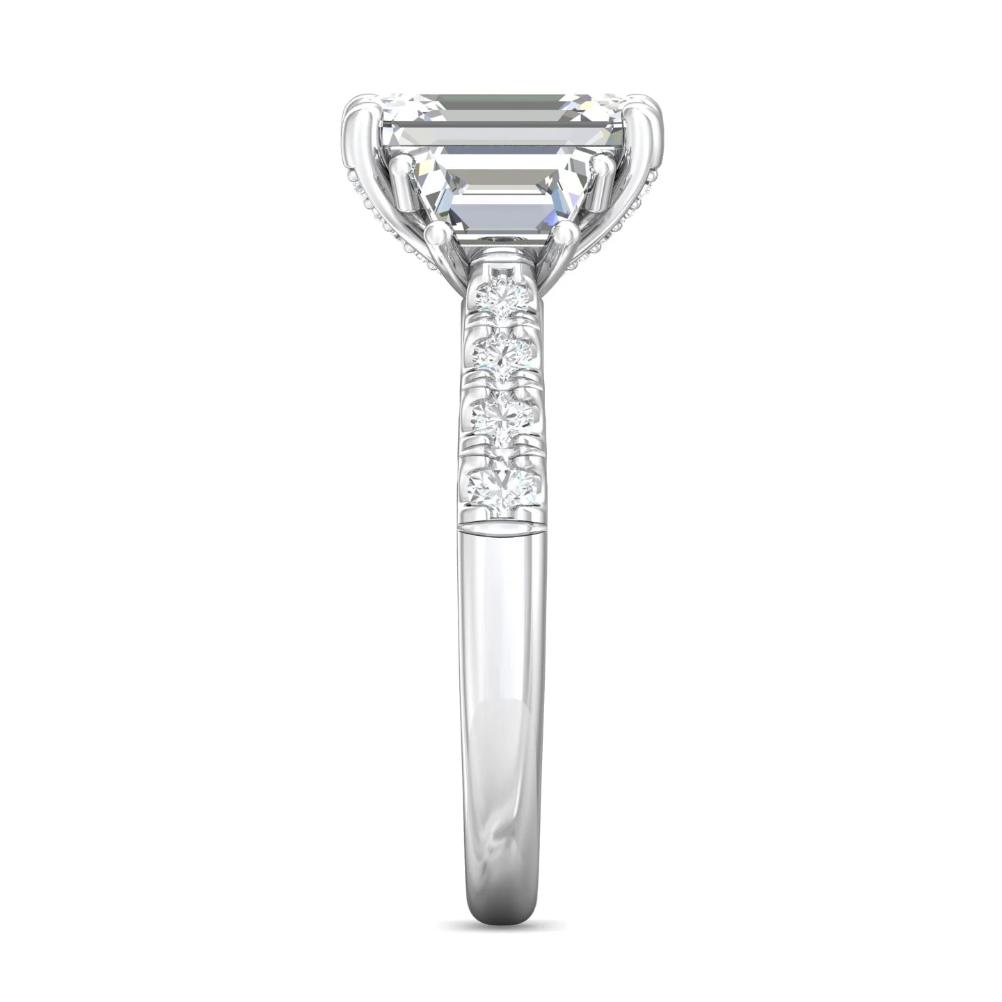 Martin Flyer Encore Emarld Cut Engagement Ring CT06LSTRPL-C-9.5X7.0EC - Image 4