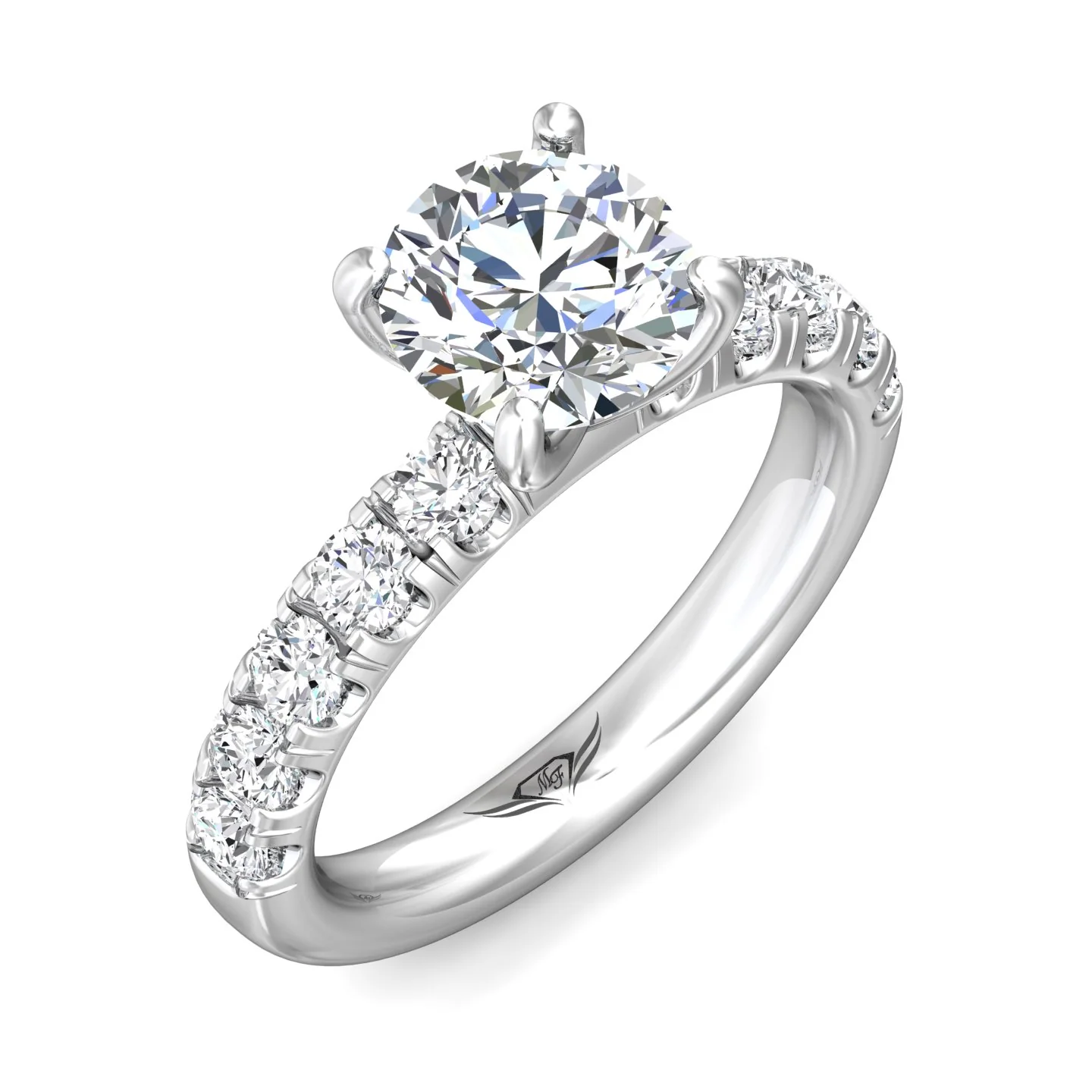 Martin Flyer Encore Round Engagement Ring DERM4LPL-C-8.0RD - Image 5