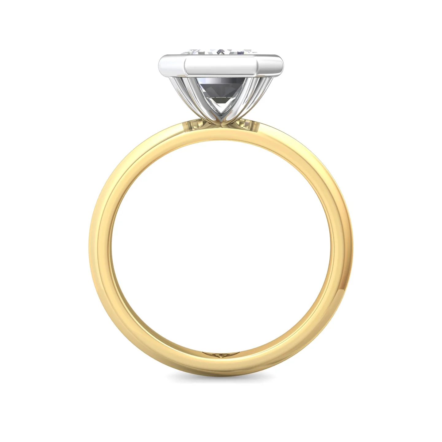 Martin Flyer Solitaire Emerald Cut Engagement Ring DERS32XSECTTYZ-9X7EC - Image 3