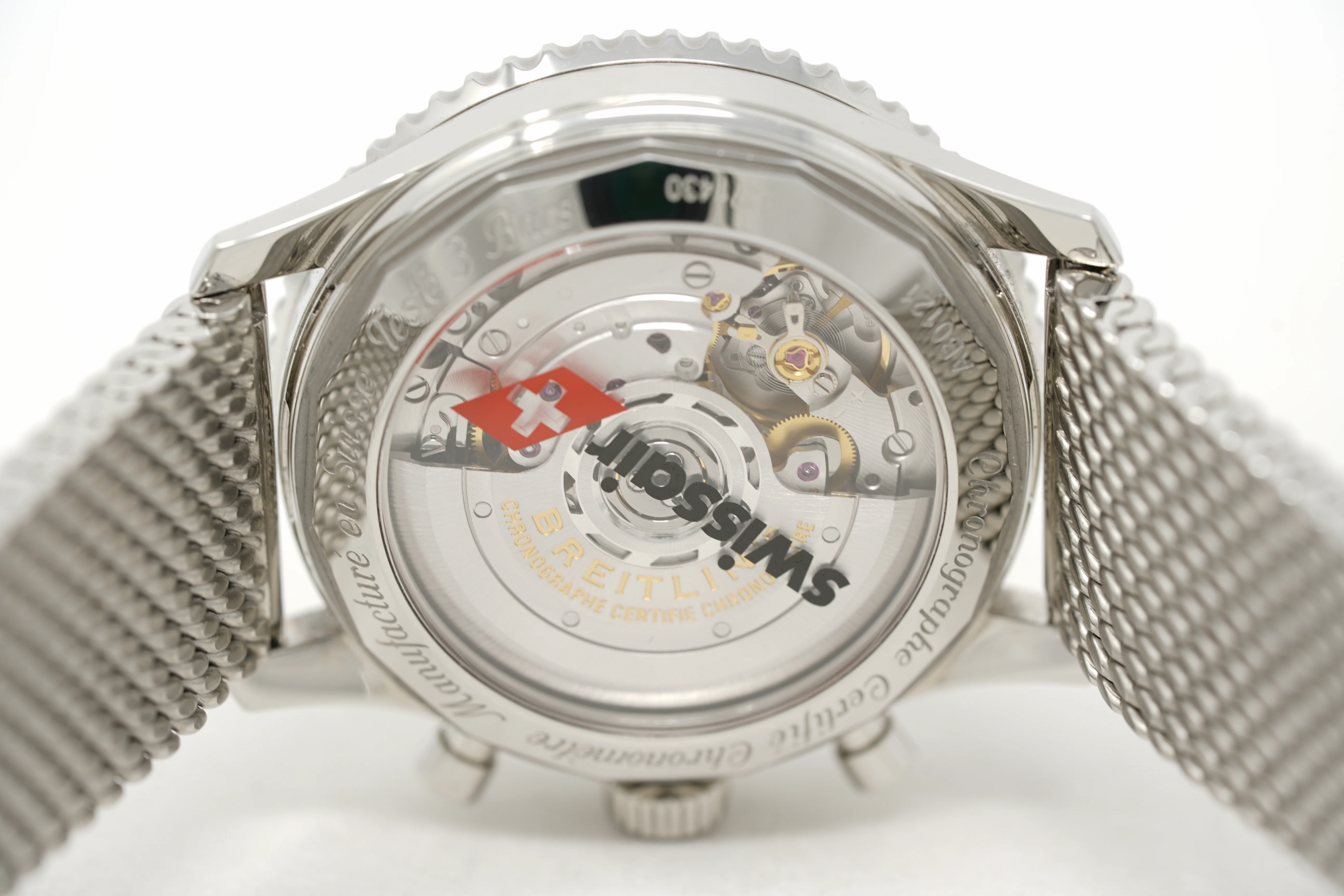 Pre-Owned Breitling Navitimer B01 Chronograph Swissair AB01211B1B1A1 - Image 5