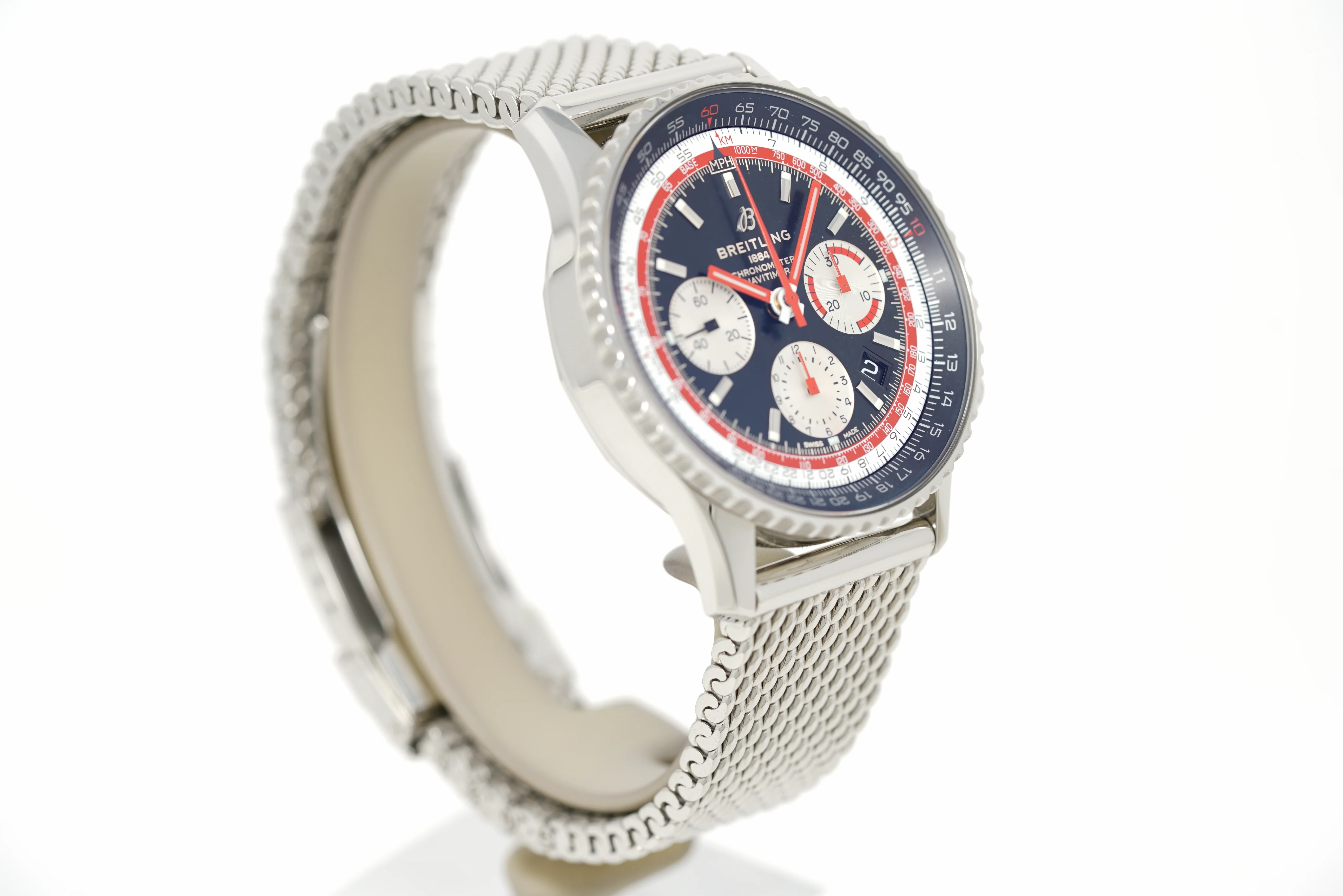 Pre-Owned Breitling Navitimer B01 Chronograph Swissair AB01211B1B1A1 - Image 7