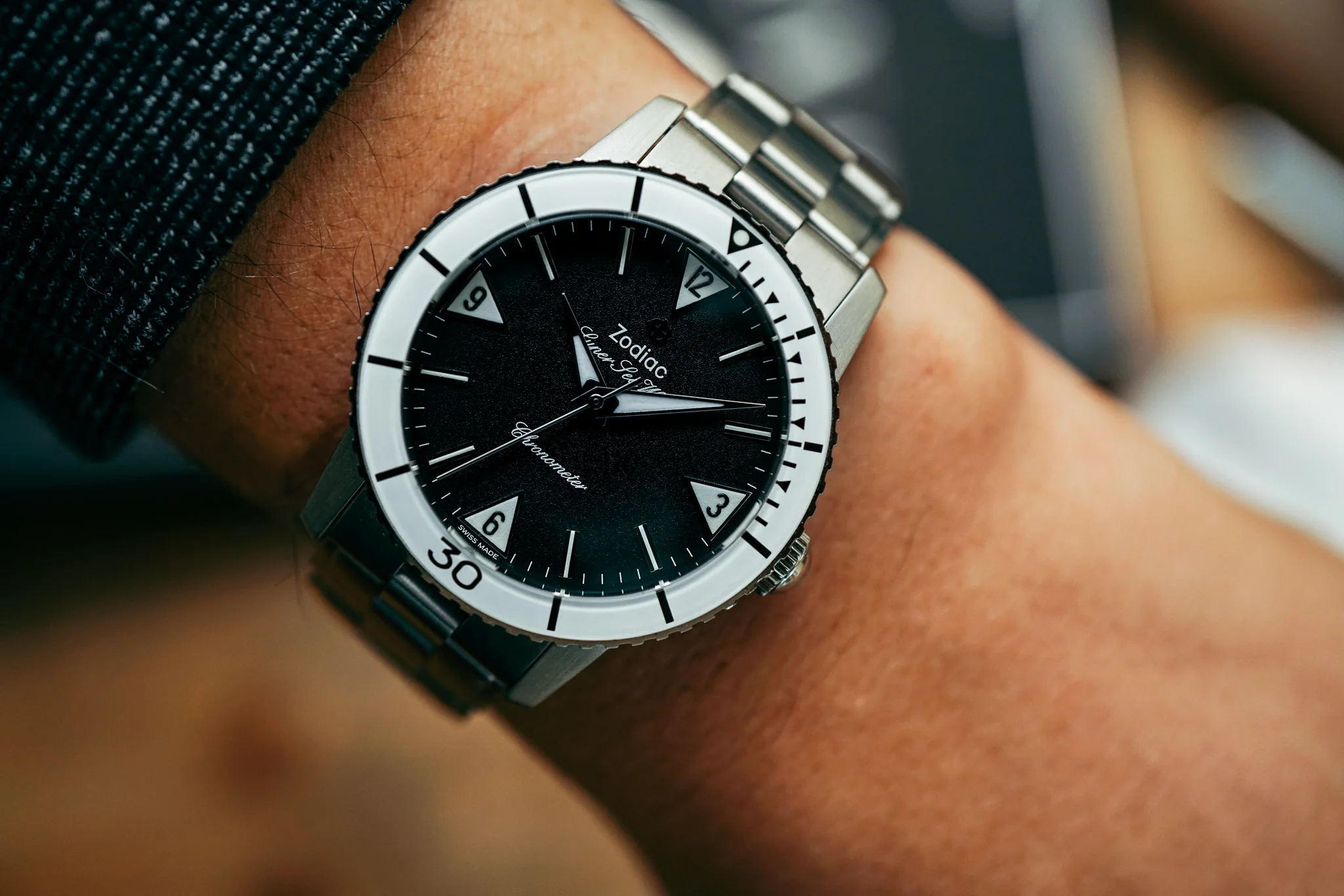 Zodiac Super Sea Wolf Topper Limited Edition "White Wolf" ZO9208 - Image 4