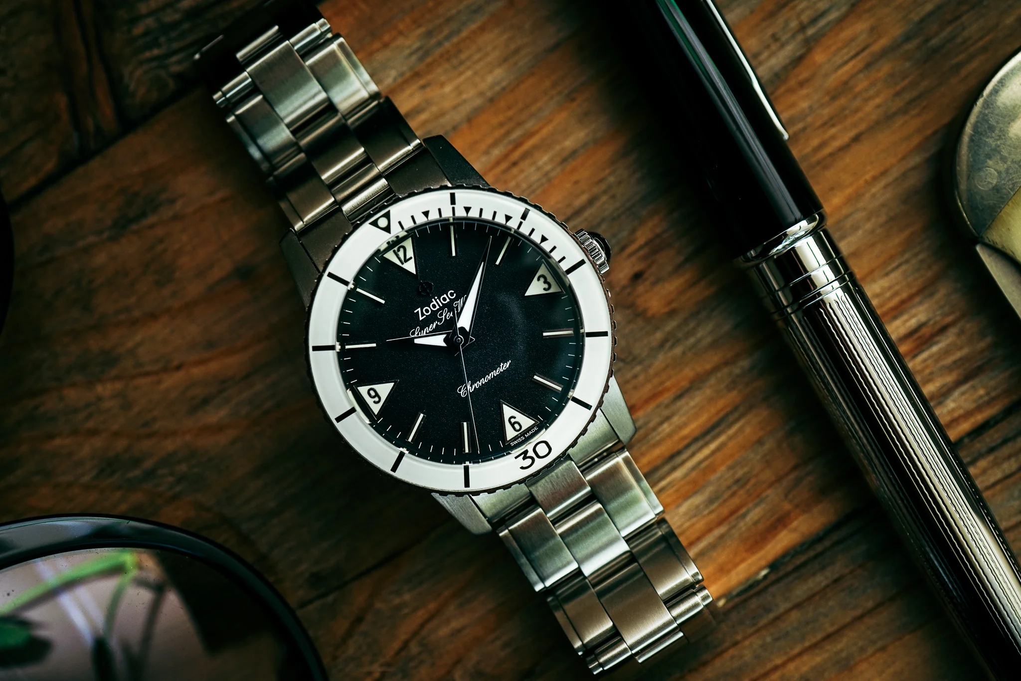 Zodiac Super Sea Wolf Topper Limited Edition "White Wolf" ZO9208 - Image 9